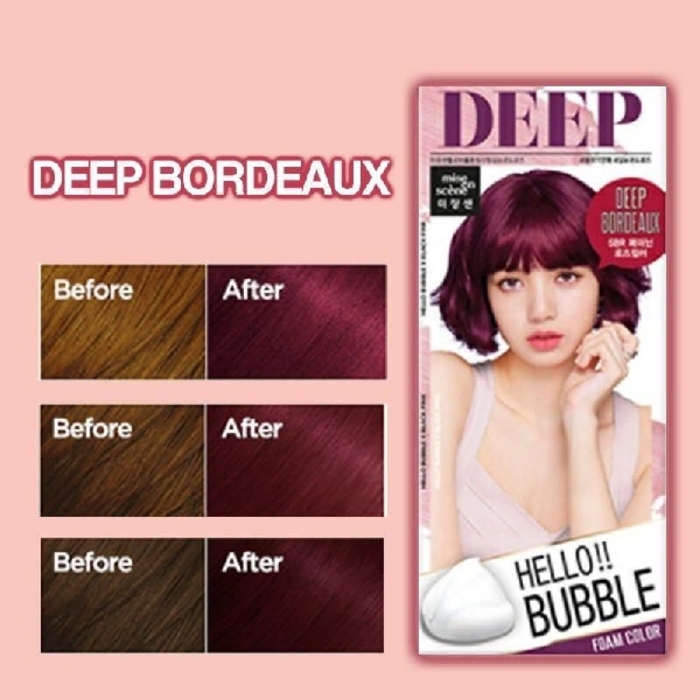 ថ្នាំកក់ប្តូរពណ៌ MISE EN SCENE Hello Bubble Deep