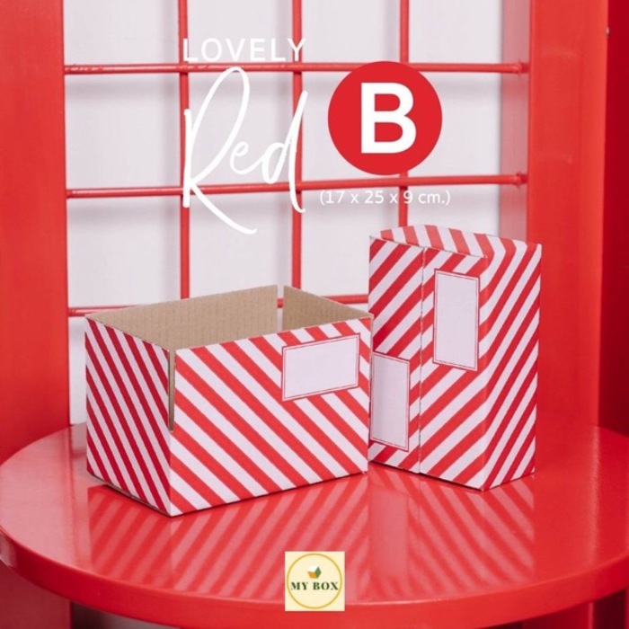 #R004 Lovely Red Box 17x25x9cm - 1 Set (20PCS)
