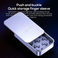 MEMO FS02 Silver Fiber Finger Sleeve Gaming - Silver Size 2