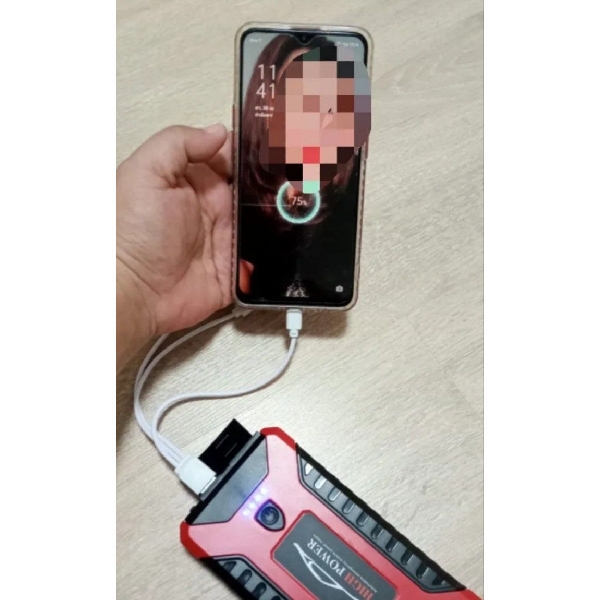 Power Bank កូវអាគុយឡាន នឹង ស្នប់