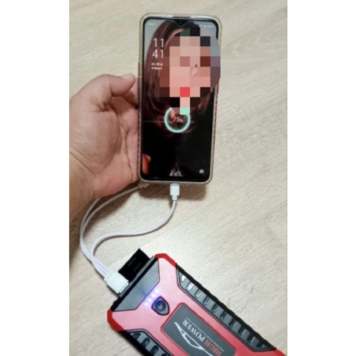 Power Bank កូវអាគុយឡាន នឹង ស្នប់