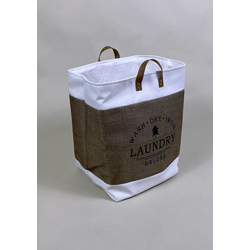 Fabric Laundry Bag w/EVA Handles