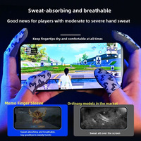 MEMO FS02 Silver Fiber Finger Sleeve Gaming - Silver Size 2