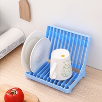 Foldable Dish Plate Tools Drying Rack 