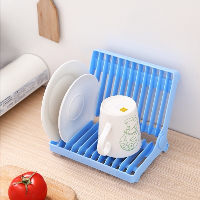 Foldable Dish Plate Tools Drying Rack 