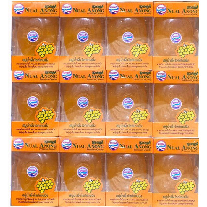 Nual Anong Honey Soap 100g - 12 Bars