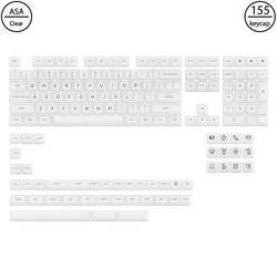 Clear Transparent V2 - White (Akko / Keycaps)