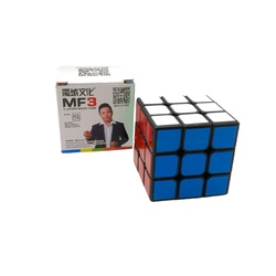 3x3x3 Rublik Cube Black with Sticker