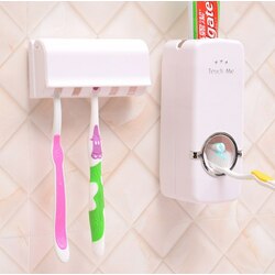 Toothpaste and Toothbrush Dispenser Set/ឧបករណ៍ចុចនិងថ្ពក់ថ្នាំដុសធ្មេញ
