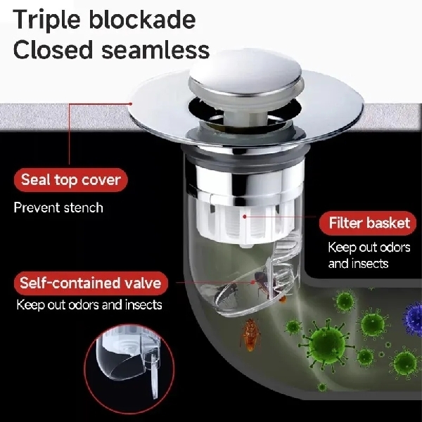 Basin Pop-Up Drain Filter 