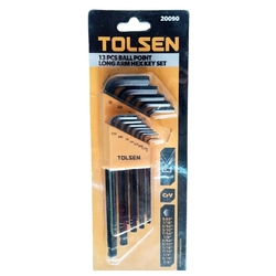 សោរតាន់ជ្រុងឈុត TOLSEN 20090 Size 1.5mm-10mm ពណ៌ខ្មៅ
