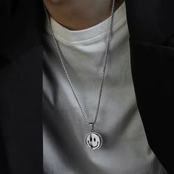 Unhappy Emoji Necklace 