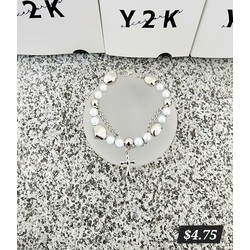 Cross Pendant Beaded Bracelet