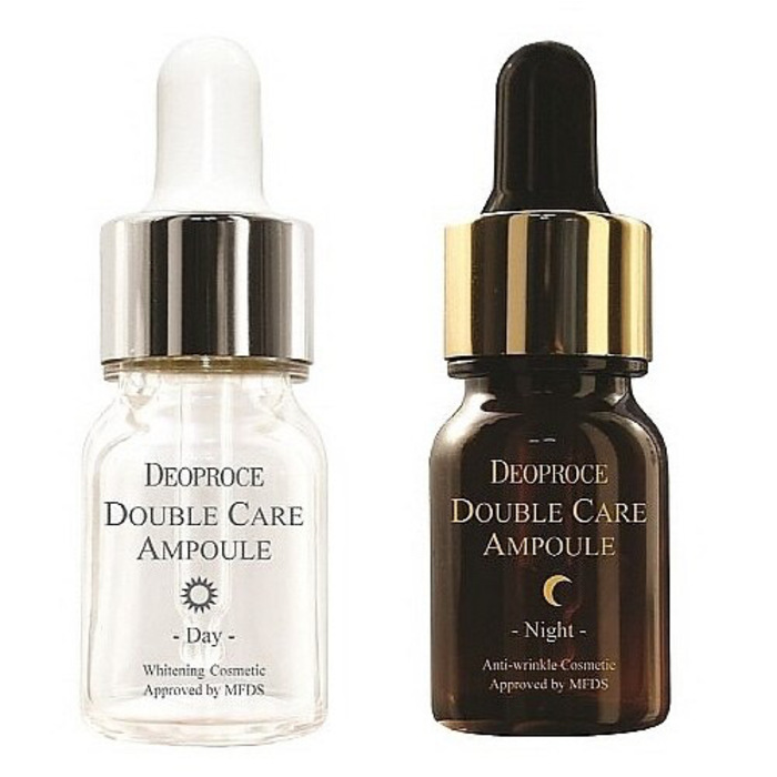 ឈុតសេរ៉ូមលាបមុខ Deoproce Double Care Ampoule 13mlx2 Day and Night