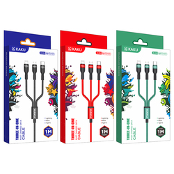 Cable Charger KSC-436 3-in-1 (Micro + iPhone + Type-C)