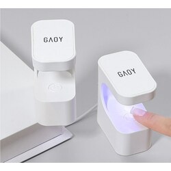 Gaoy LED mini nail gel lamp 60W (ម៉ាស៊ីនអាំងជែលក្រចកតូច)-Random Color