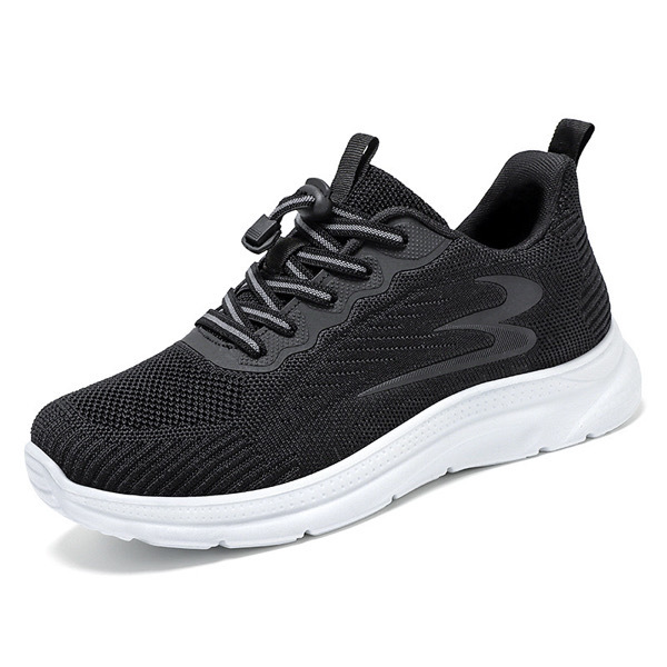  -Light Running Shoes Men Breathable Sneakers Walking Jogging Trainers Shoes - Black