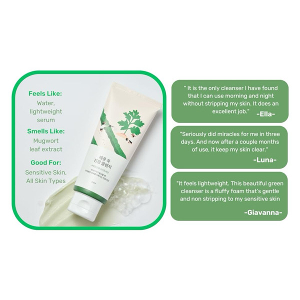 Round Lab Mugwort Calming Cleanser