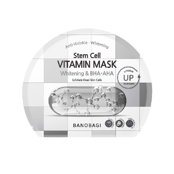 BANOBAGI Stem Cell Vitamin Mask Whitening & BHA AHA - 10 Sheets/Box
