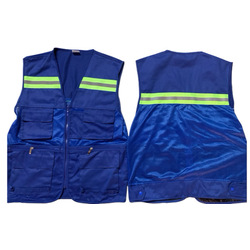 Reflective Safety Jacket Blue