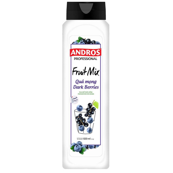 Andros Dark Berries 820ml-8bottles