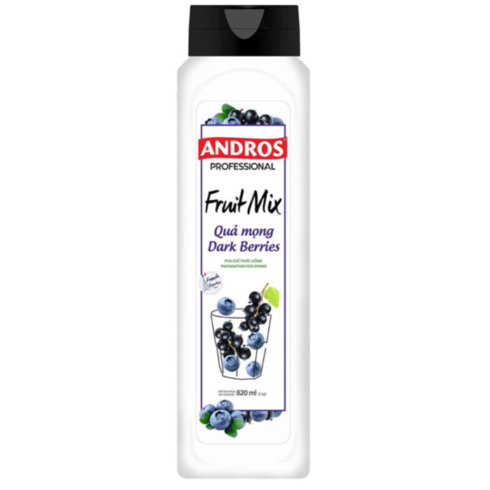 Andros Dark Berries 820ml-8bottles