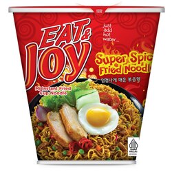EAT & JOY INSTANT FRIED CUP NOODLE SUPER SPICY FLAVOUR 