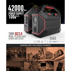 Powerbank Supply 42000mah (100W) S360