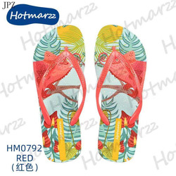Hotmarzz Lizard Red Flip Flop 
