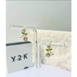 Vintage Pearl Flower Earrings