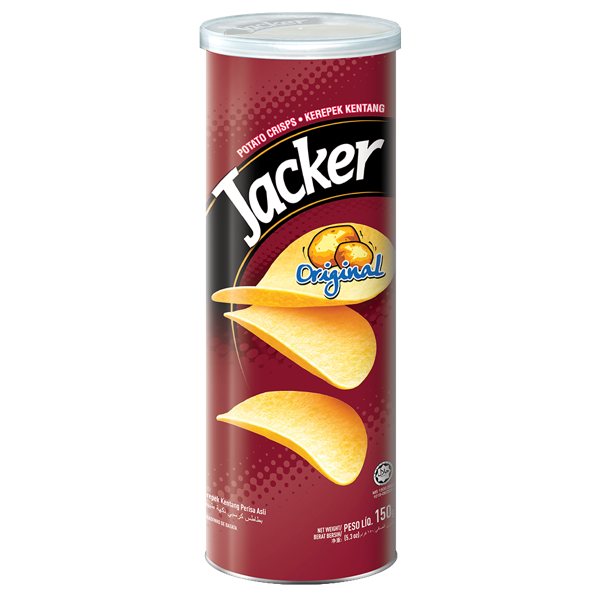 Jacker Potato Chips 160g - 1 Tube 