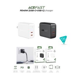 ACEFAST PD40W (USB-C+USB-C) Charger