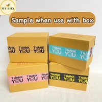 #TP04 Thank You Tape Black + Clear 50cm - 1PC