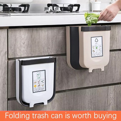 Folding Kitchen Trash Can 