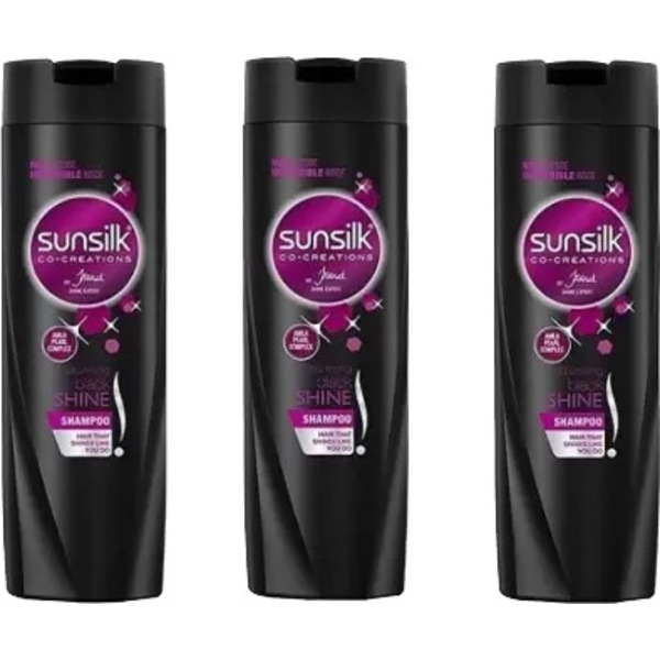 Sunsilk Black Shampoo 180ml - 3 Bottles 