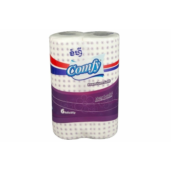 Comfy Toilet Paper Premium Purple (2Ply-6Rolls)