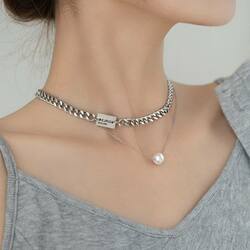  Pearl Chain Necklace