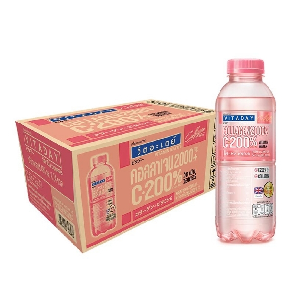 VITAMIN Water C Collagen 480ml (Carton 24 Bottles)