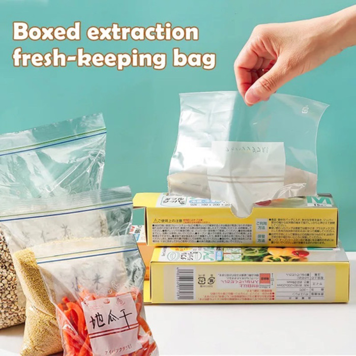 ថង់ច្រកបន្លែ​ និងគ្រឿងទេស - Food Storage Reusable Bag