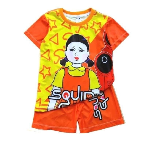 Squid Game Set - Short Sleeves T-Shirt with Shorts 