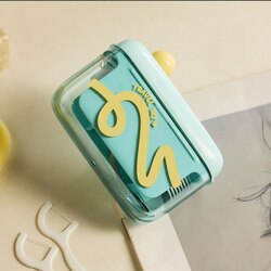 Pop up dental floss/toothpick box-GN