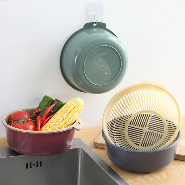 Removable Double Layers Fruit Vegetable Basket