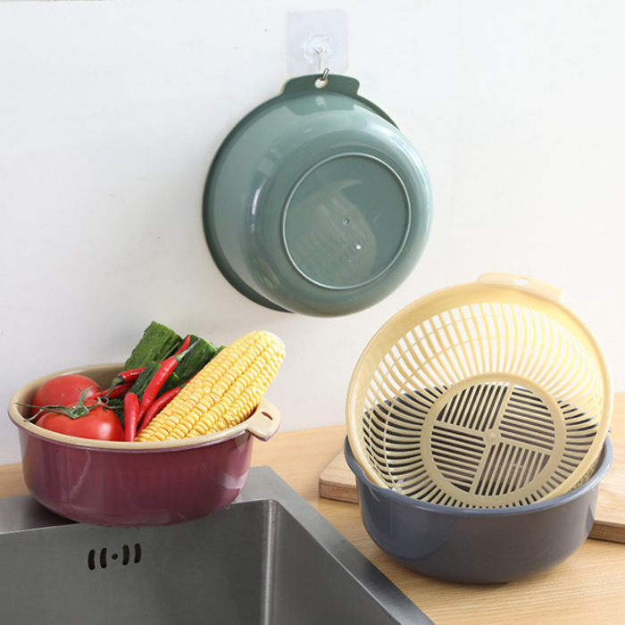 Removable Double Layers Fruit Vegetable Basket