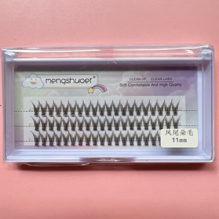 Eyelashes - 3 rows of fish tail