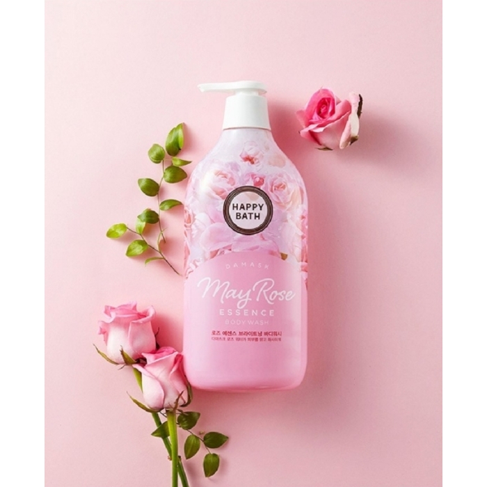 សាប៊ូដុសខ្លួន Happy Bath May Rose Shower