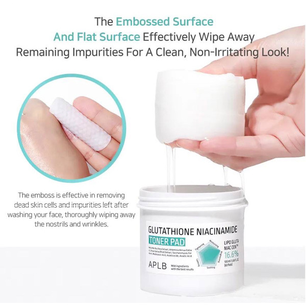 APLB Glutathione Niacinamide Toner Pad Brand: APLB 