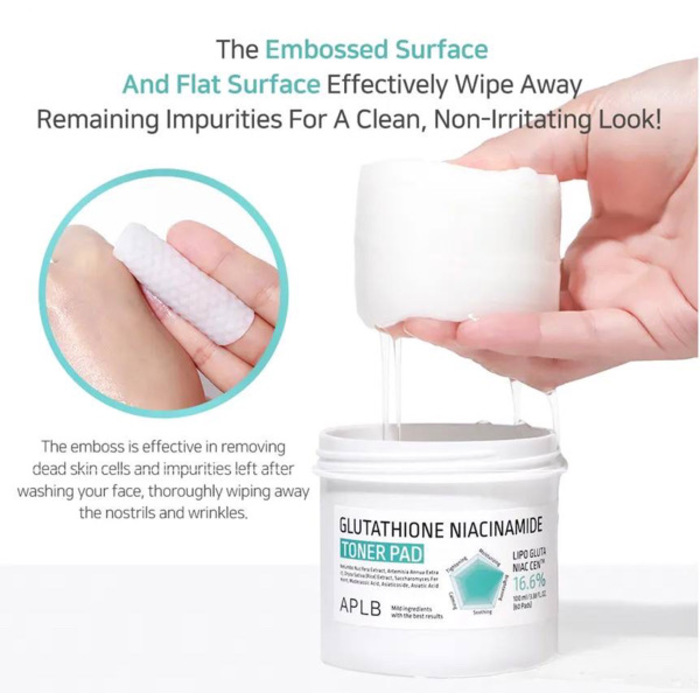 APLB Glutathione Niacinamide Toner Pad Brand: APLB 