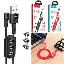 Cable Charger Magnetic HOCO U98 3-in-1 