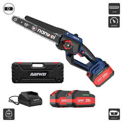ម៉ូទ័រអាឈើខ្នាតតូច (ES8101) Cordless Chainsaw 20V 4.0Ah x 2 6500RPM 25CM