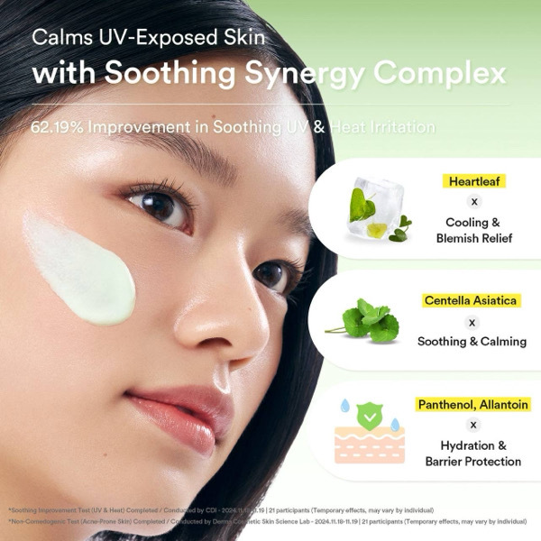 [Abib] Heartleaf mild sunscreen Relief tube SPF 50+ PA++++